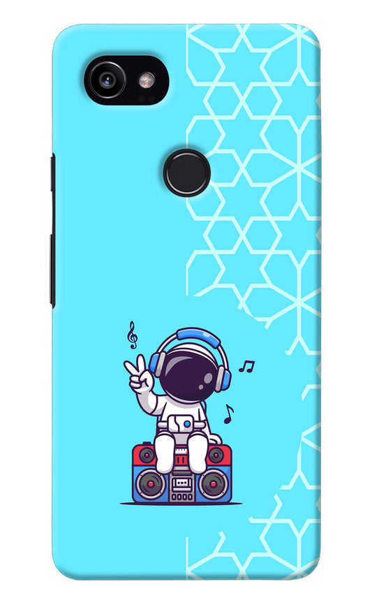 Cute Astronaut Chilling Google Pixel 2 XL Back Cover