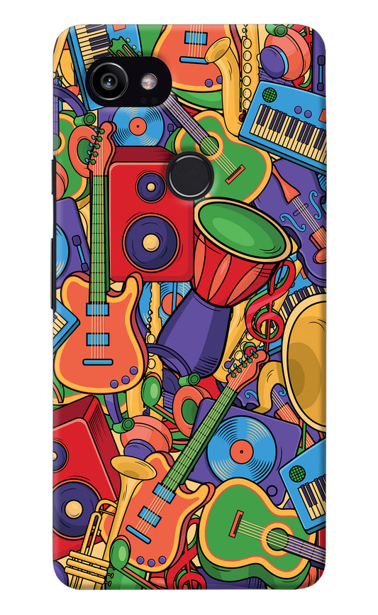 Music Instrument Doodle Google Pixel 2 XL Back Cover