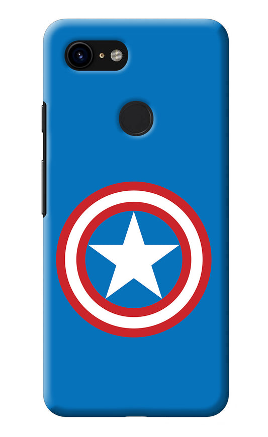 Captain America Logo Google Pixel 3 Back Cover