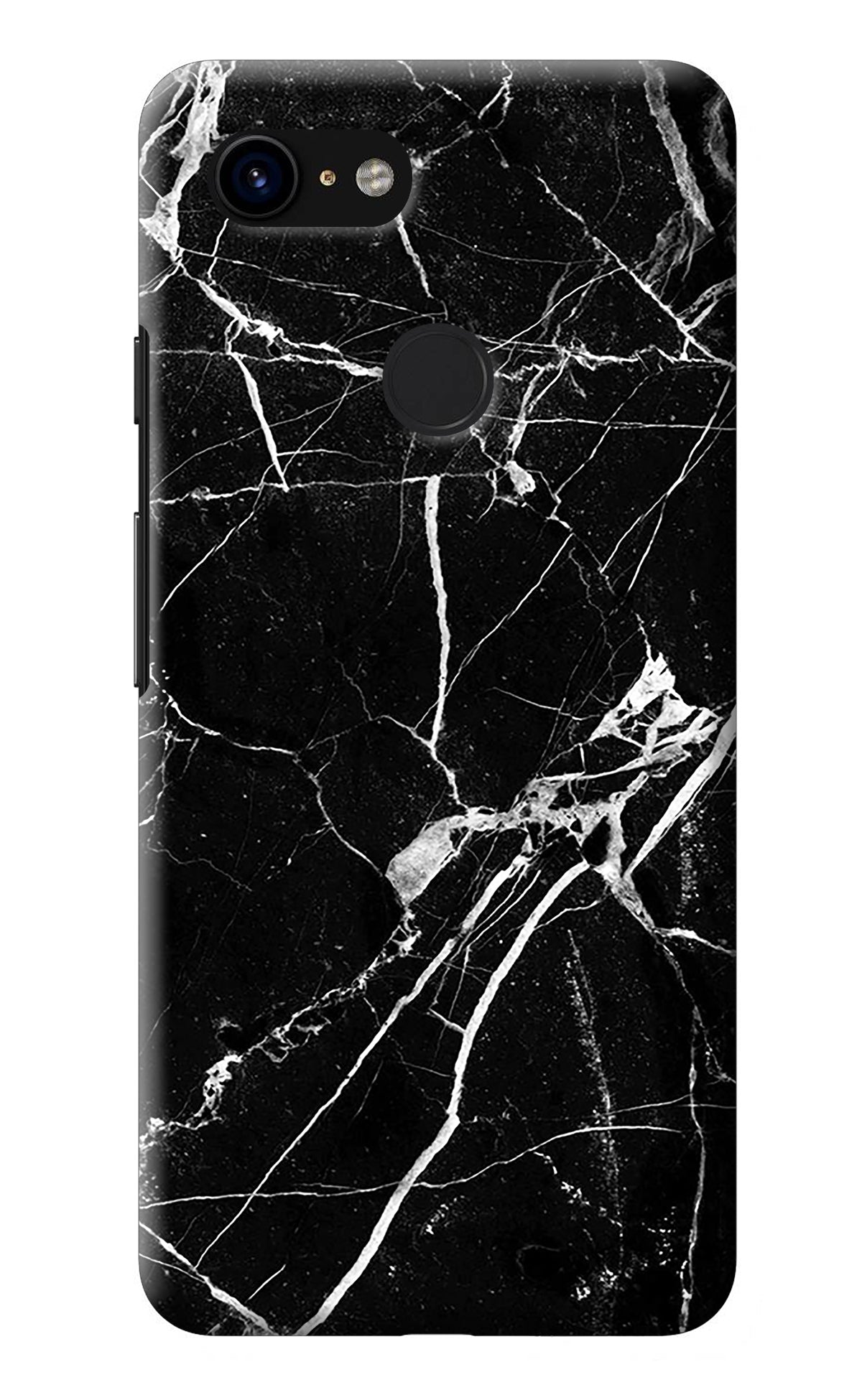 Black Marble Pattern Google Pixel 3 Back Cover