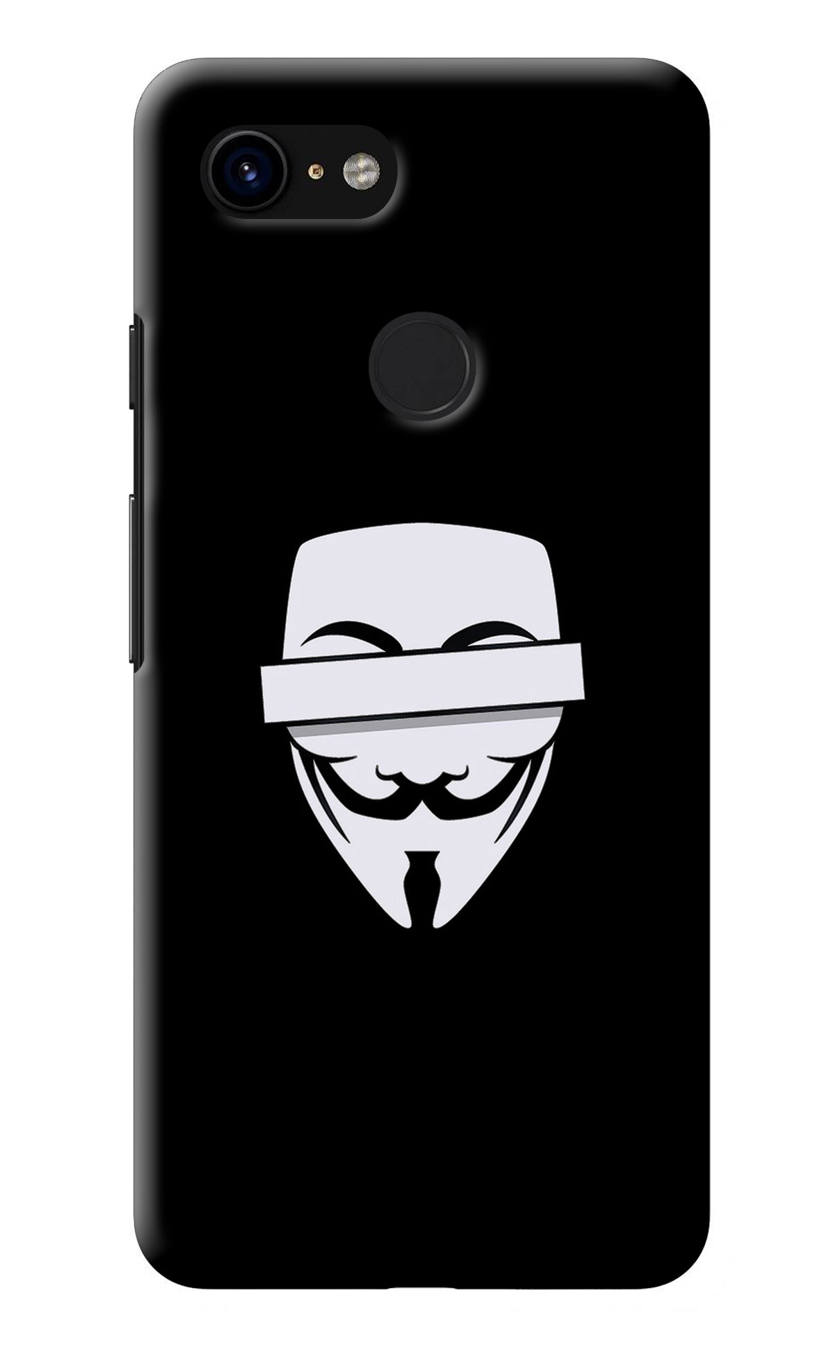 Anonymous Face Google Pixel 3 Back Cover