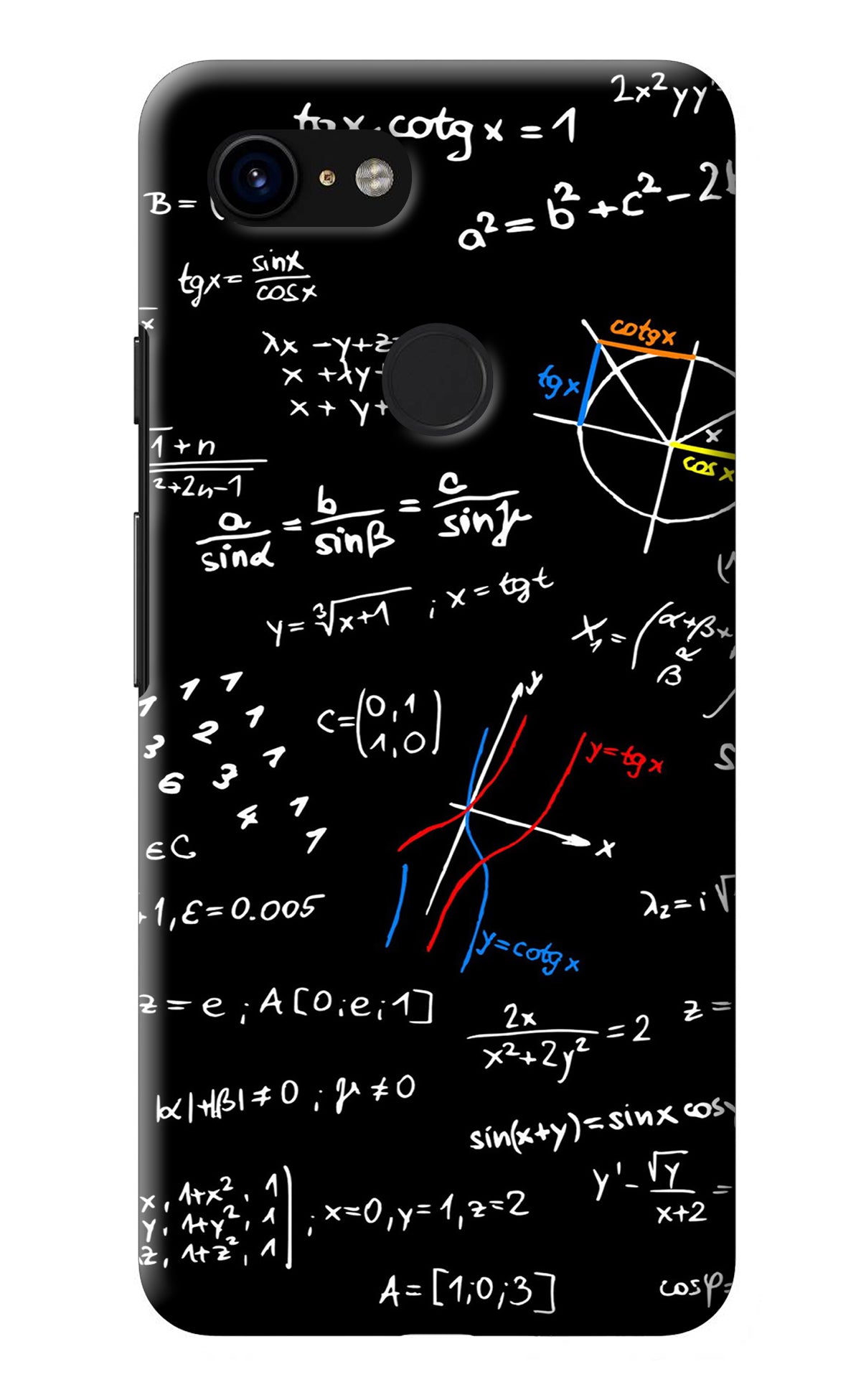 Mathematics Formula Google Pixel 3 Back Cover
