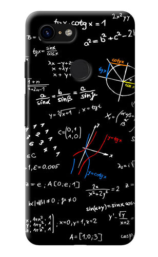Mathematics Formula Google Pixel 3 Back Cover