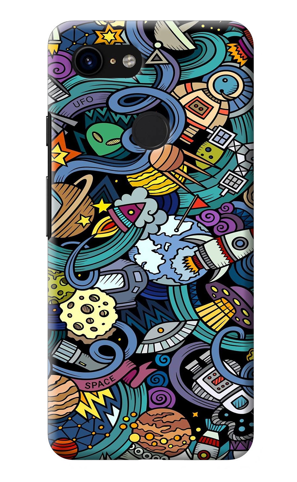 Space Abstract Google Pixel 3 Back Cover