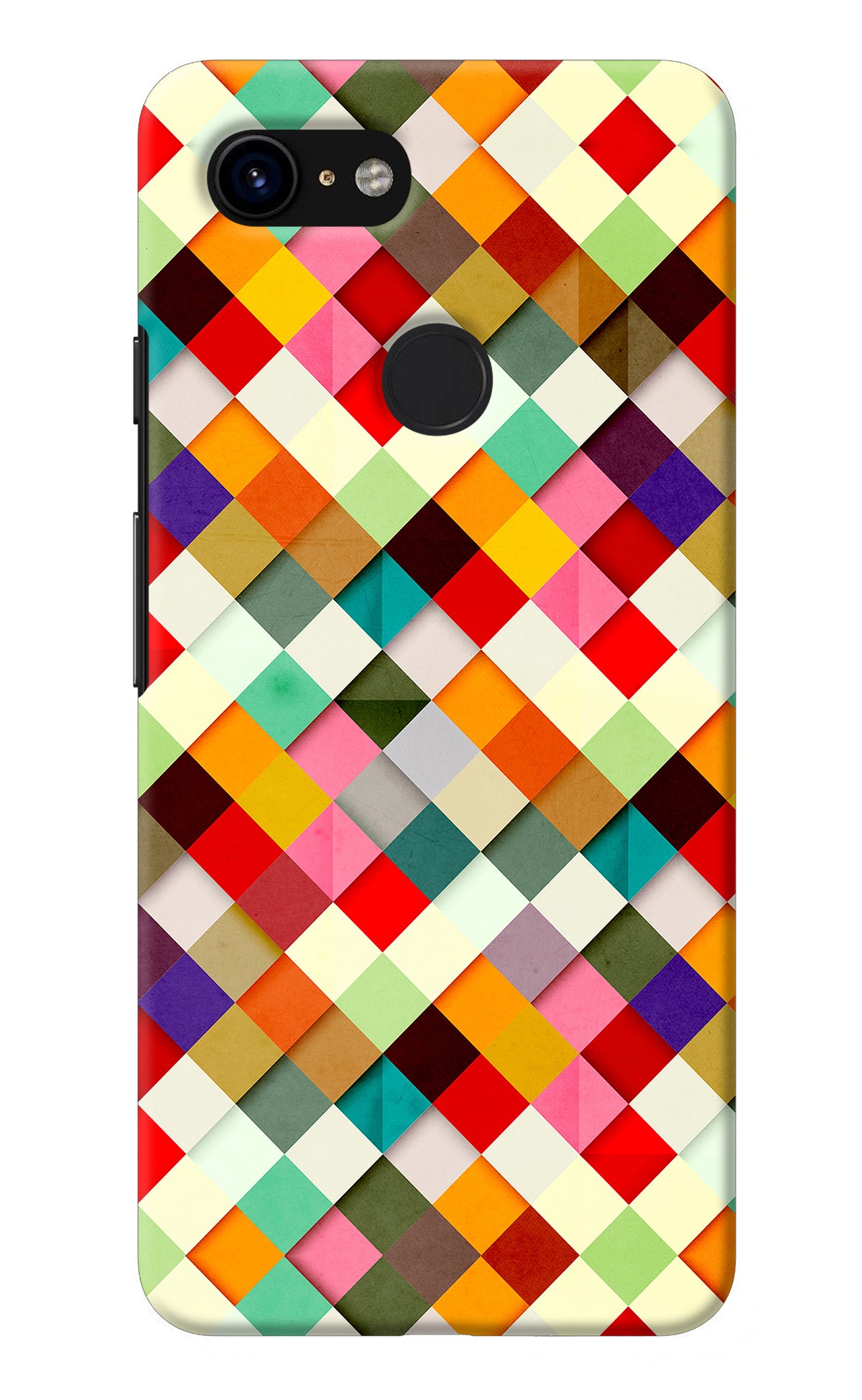 Geometric Abstract Colorful Google Pixel 3 Back Cover