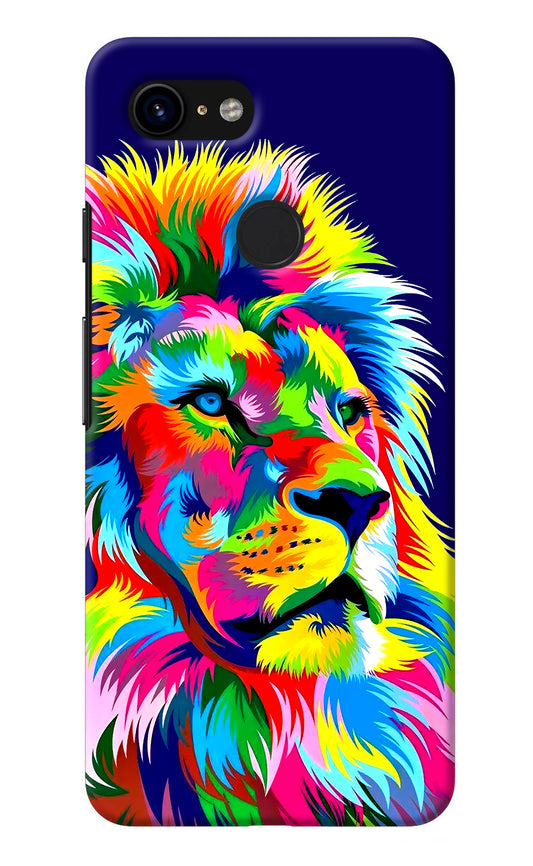 Vector Art Lion Google Pixel 3 Back Cover