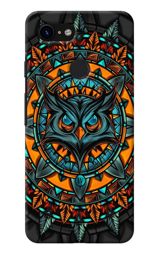 Angry Owl Art Google Pixel 3 Back Cover