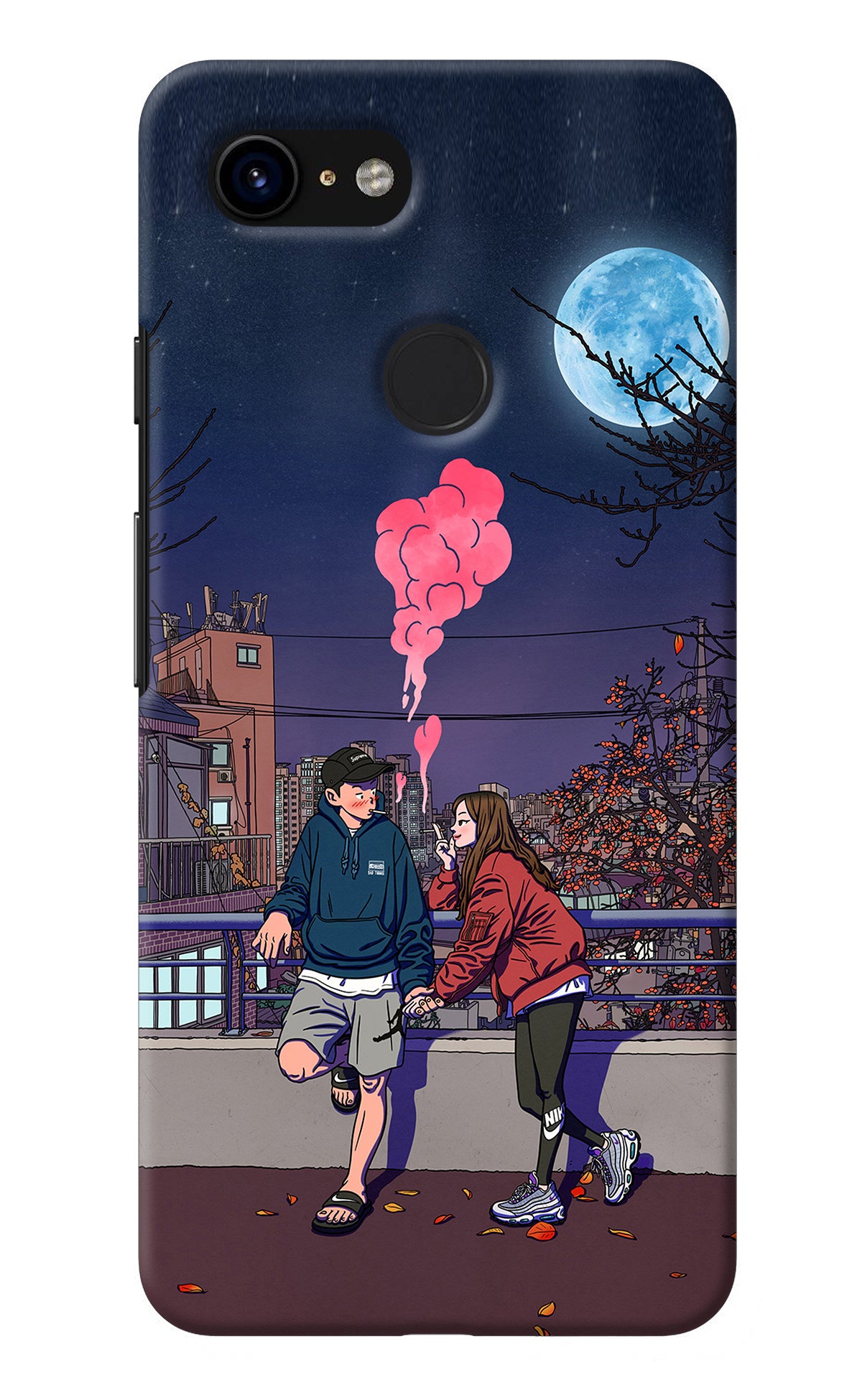 Chilling Couple Google Pixel 3 Back Cover