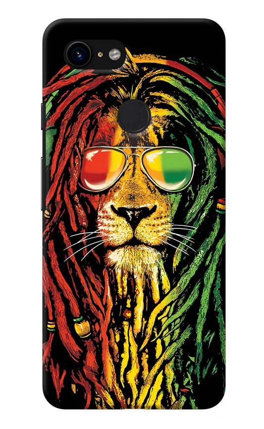 Rasta Lion Google Pixel 3 Back Cover