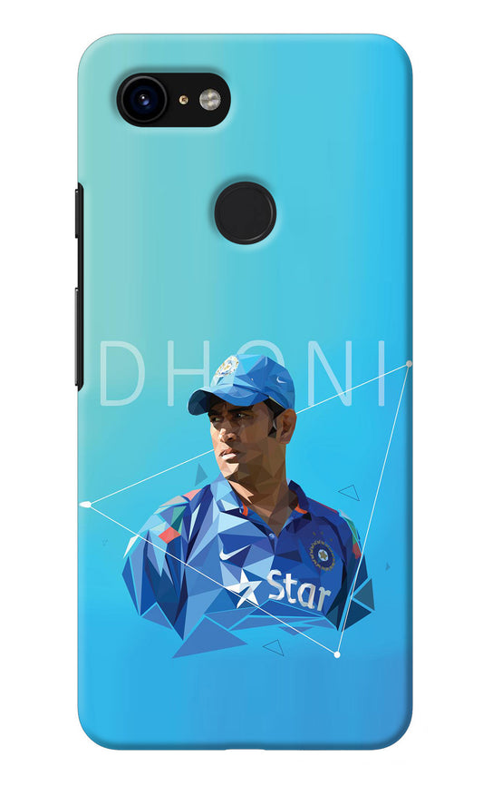 Dhoni Artwork Google Pixel 3 Back Cover