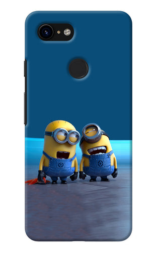 Minion Laughing Google Pixel 3 Back Cover
