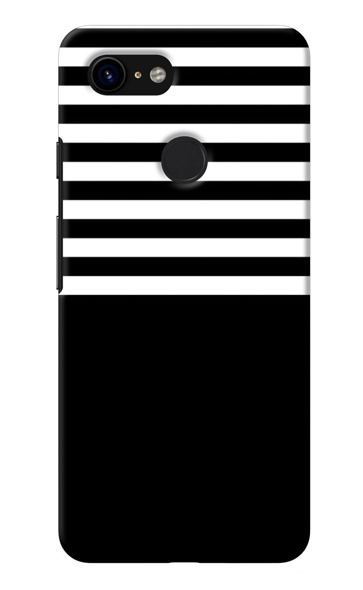 Black and White Print Google Pixel 3 Back Cover