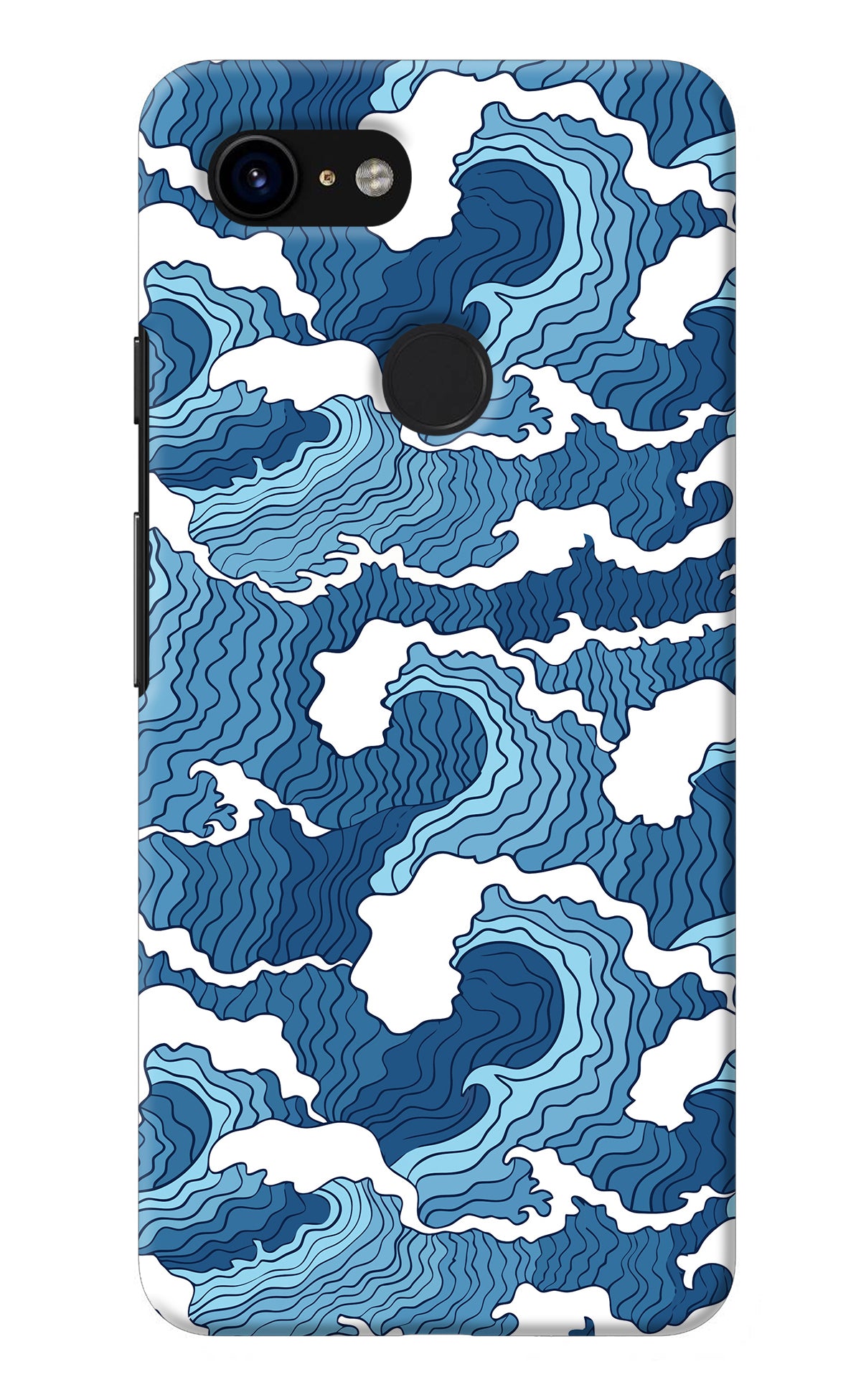 Blue Waves Google Pixel 3 Back Cover