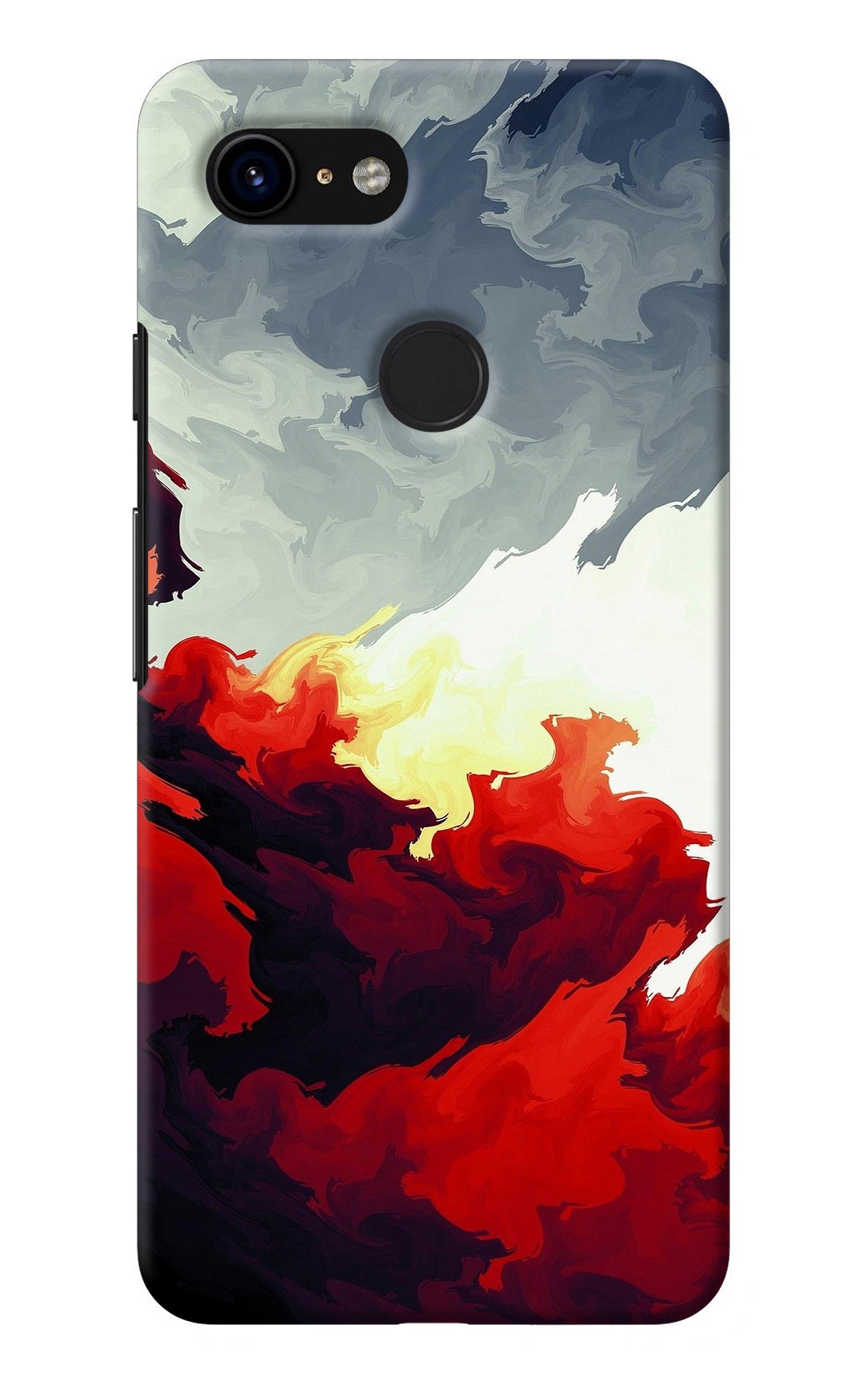 Fire Cloud Google Pixel 3 Back Cover