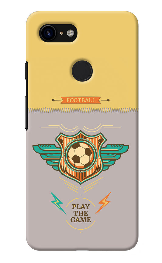 Football Google Pixel 3 Back Cover