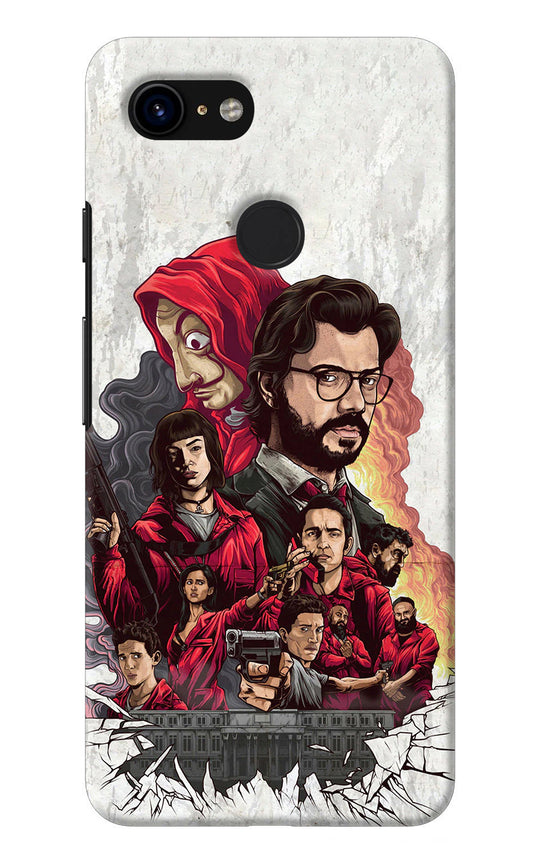 Money Heist Artwork Google Pixel 3 Back Cover