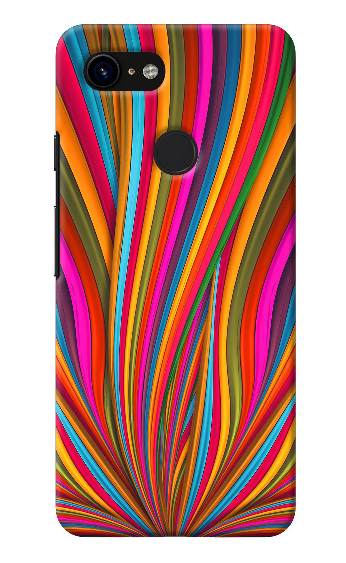 Trippy Wavy Google Pixel 3 Back Cover