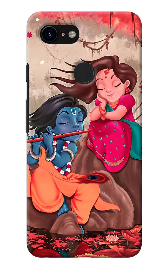 Radhe Krishna Google Pixel 3 Back Cover