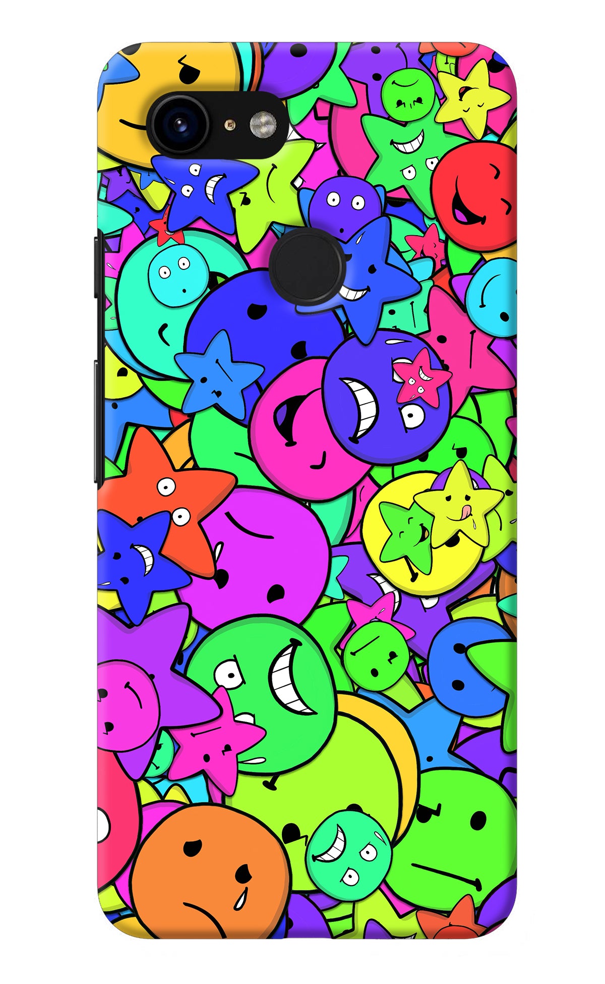 Fun Doodle Google Pixel 3 Back Cover