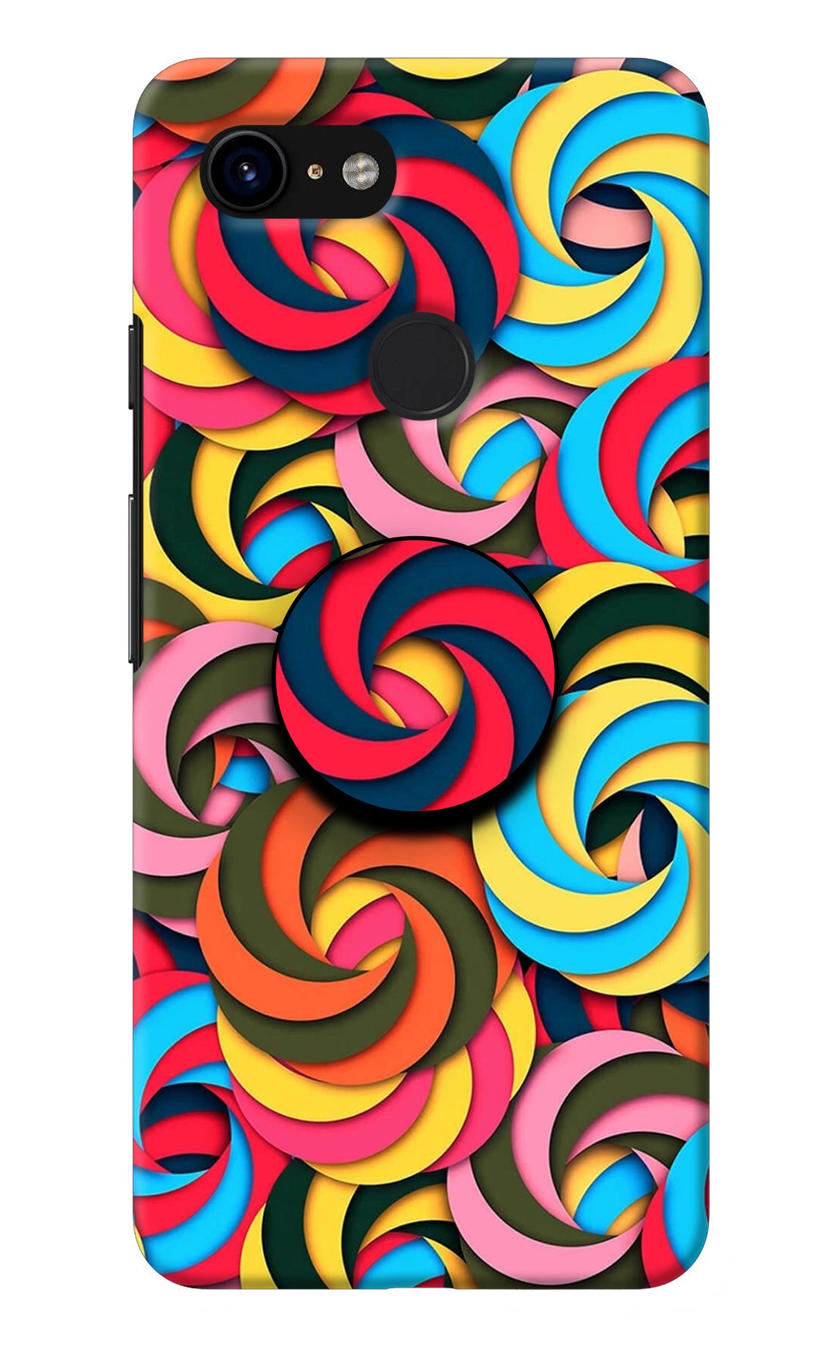 Spiral Pattern Google Pixel 3 Pop Case