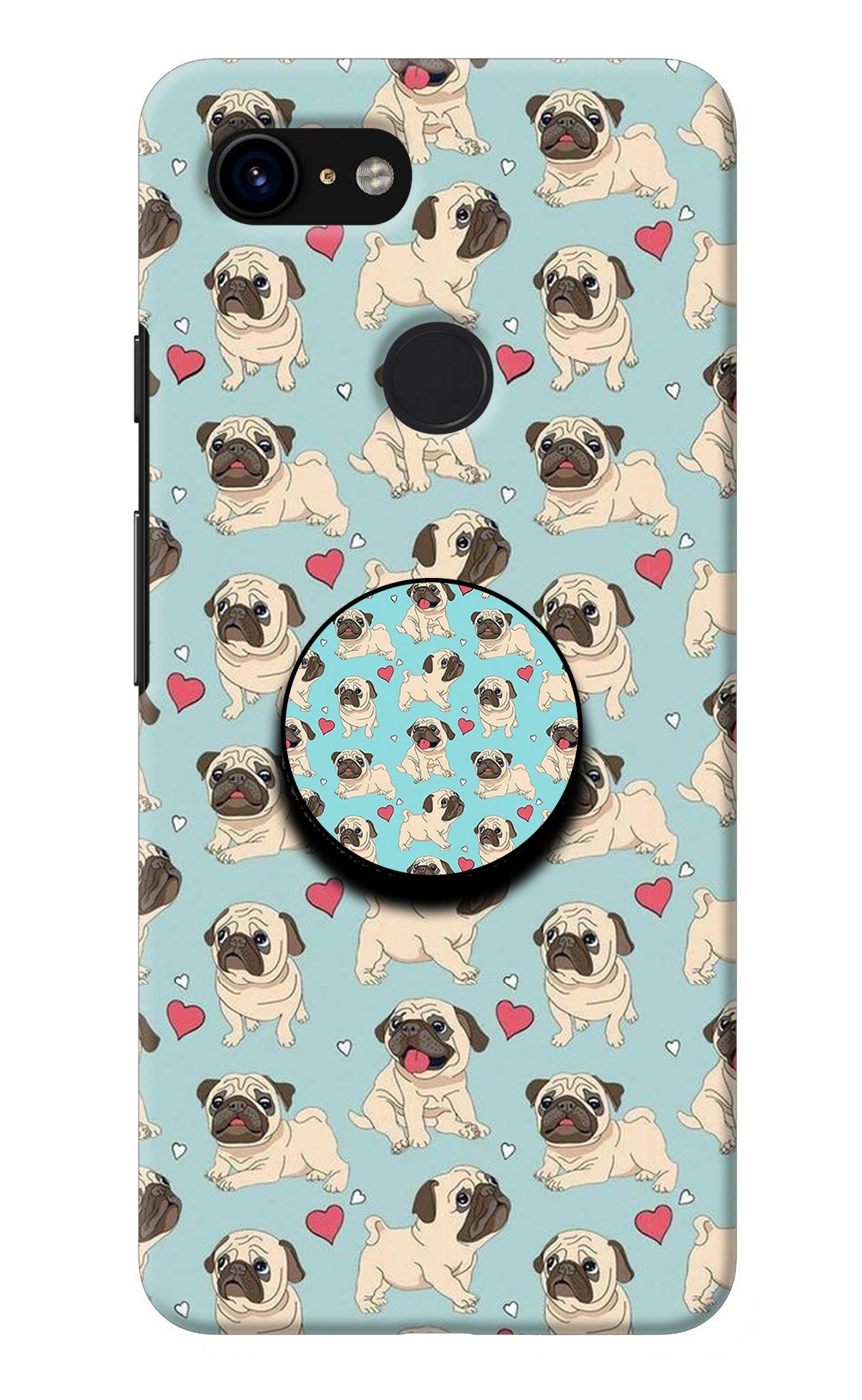 Pug Dog Google Pixel 3 Pop Case