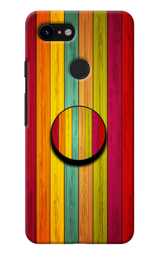 Multicolor Wooden Google Pixel 3 Pop Case