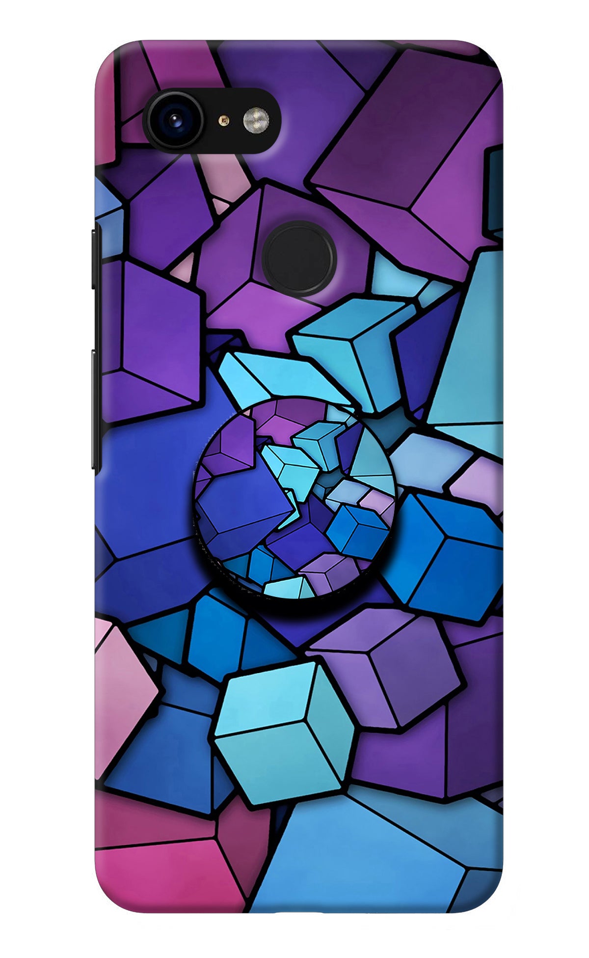 Cubic Abstract Google Pixel 3 Pop Case