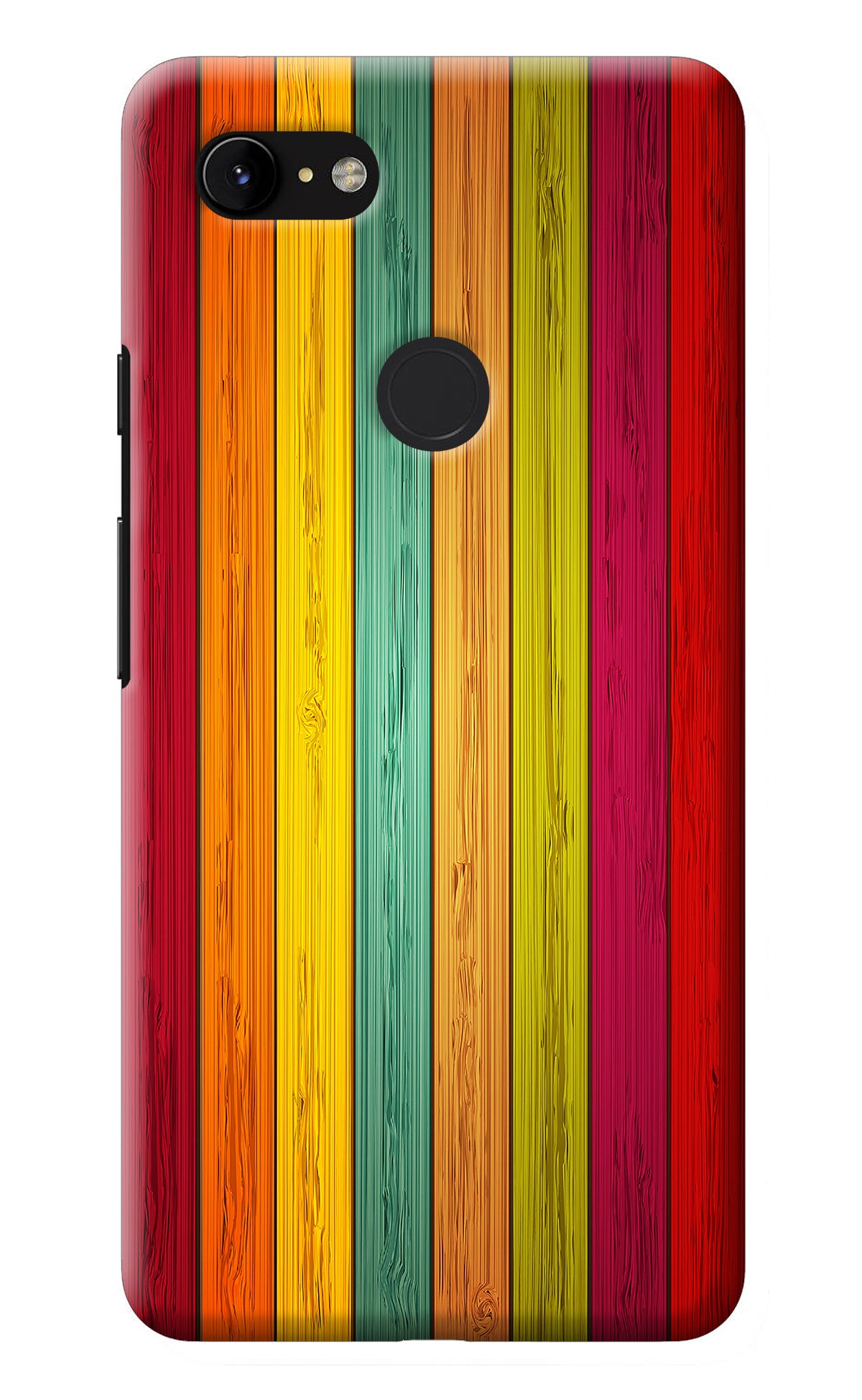 Multicolor Wooden Google Pixel 3 XL Back Cover