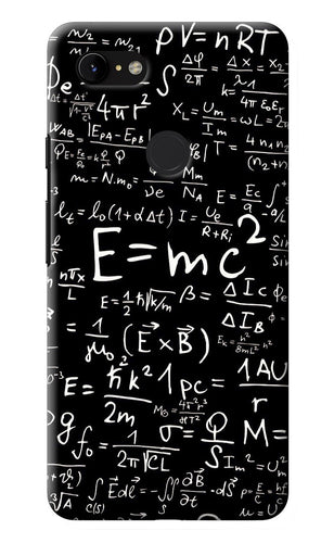 Physics Albert Einstein Formula Google Pixel 3 XL Back Cover