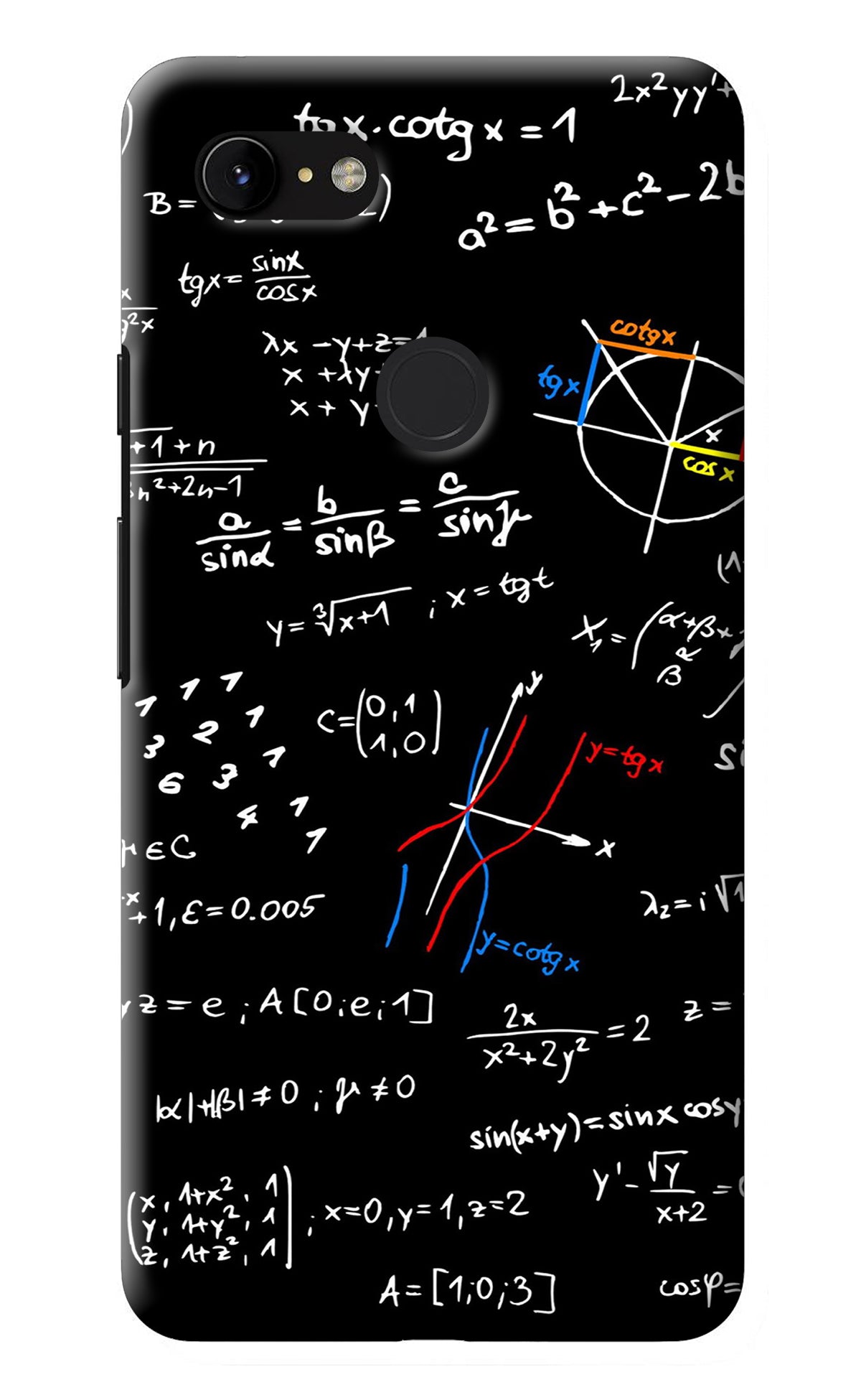 Mathematics Formula Google Pixel 3 XL Back Cover