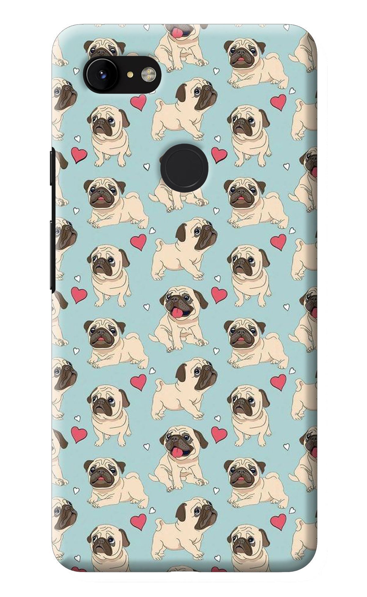 Pug Dog Google Pixel 3 XL Back Cover