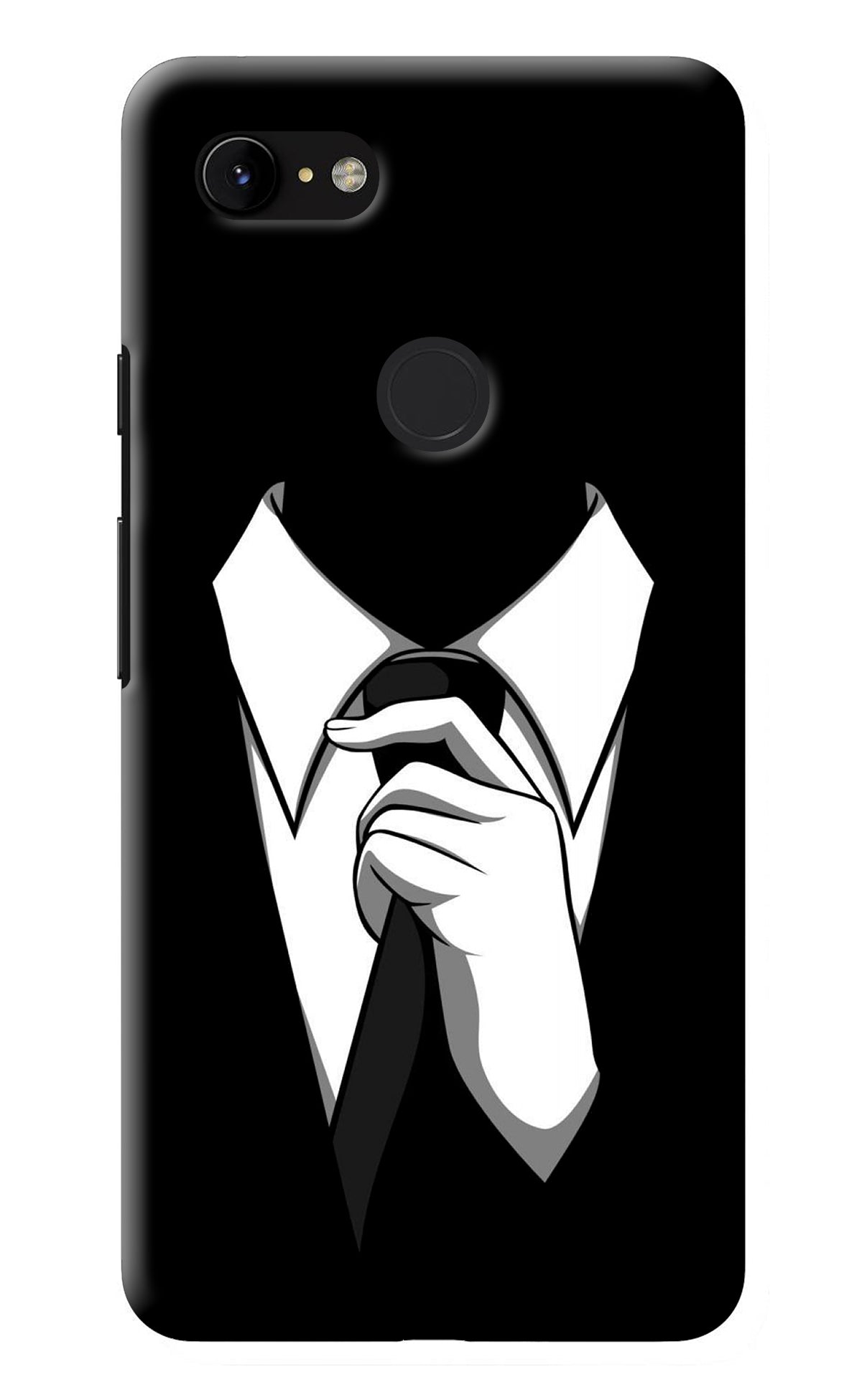 Black Tie Google Pixel 3 XL Back Cover