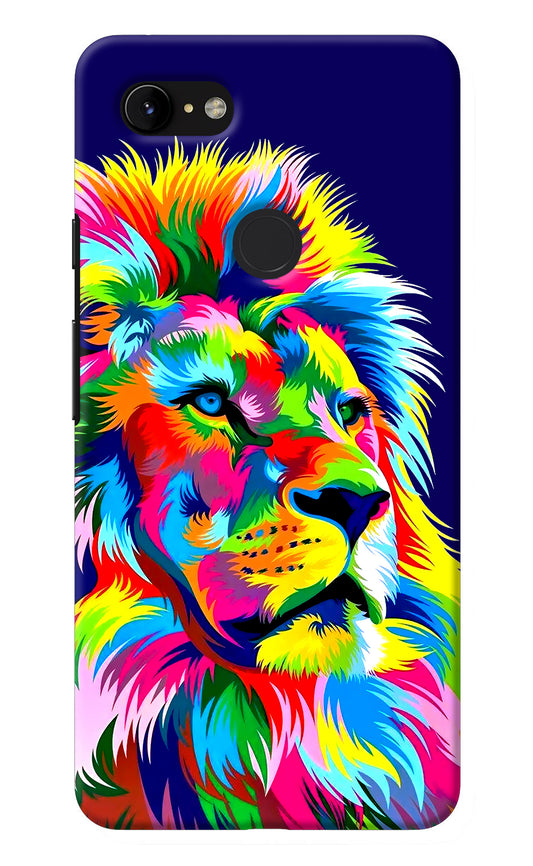 Vector Art Lion Google Pixel 3 XL Back Cover