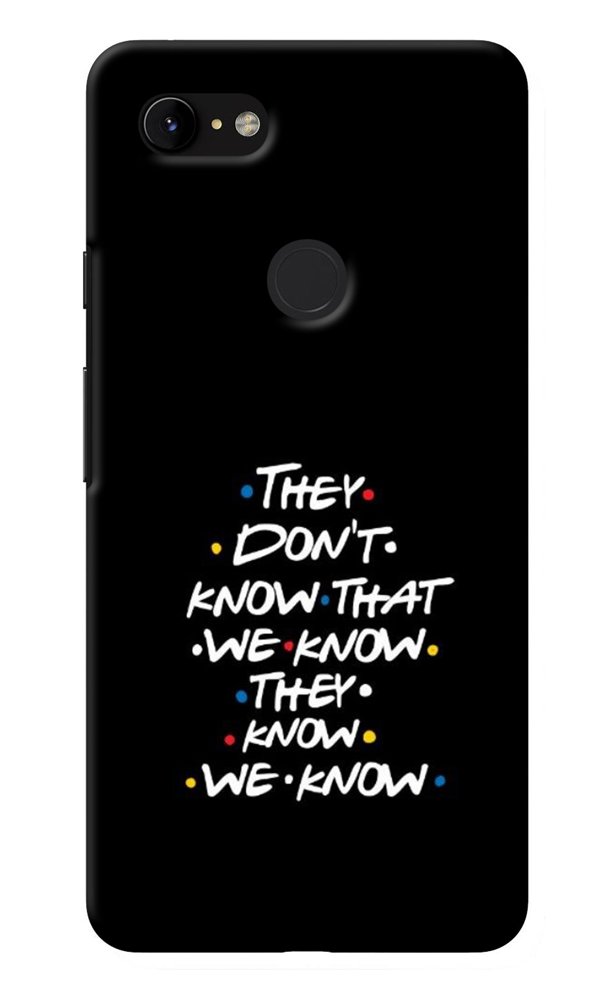 FRIENDS Dialogue Google Pixel 3 XL Back Cover