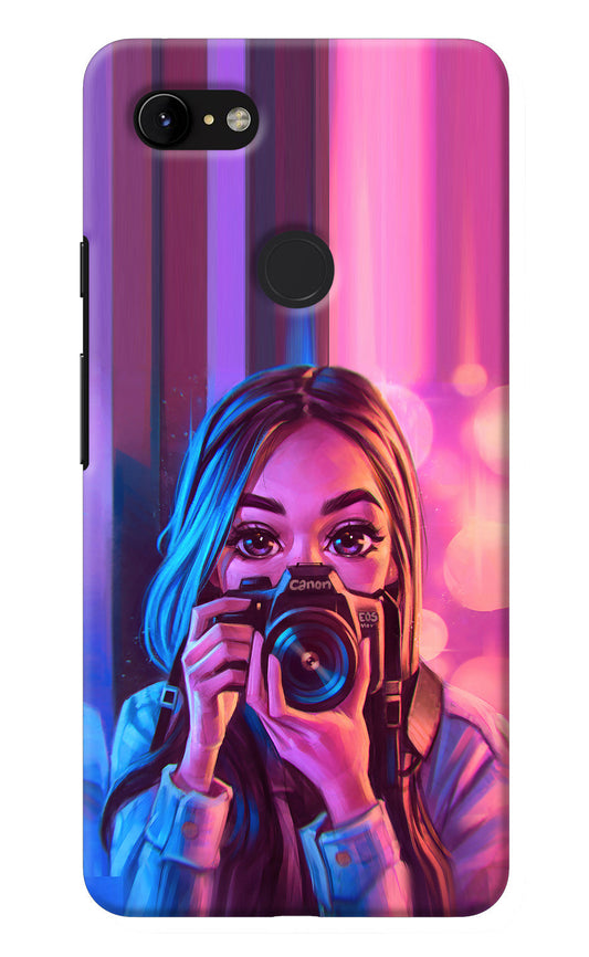 Girl Photographer Google Pixel 3 XL Back Cover