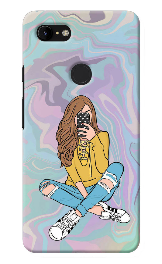 Selfie Girl Google Pixel 3 XL Back Cover