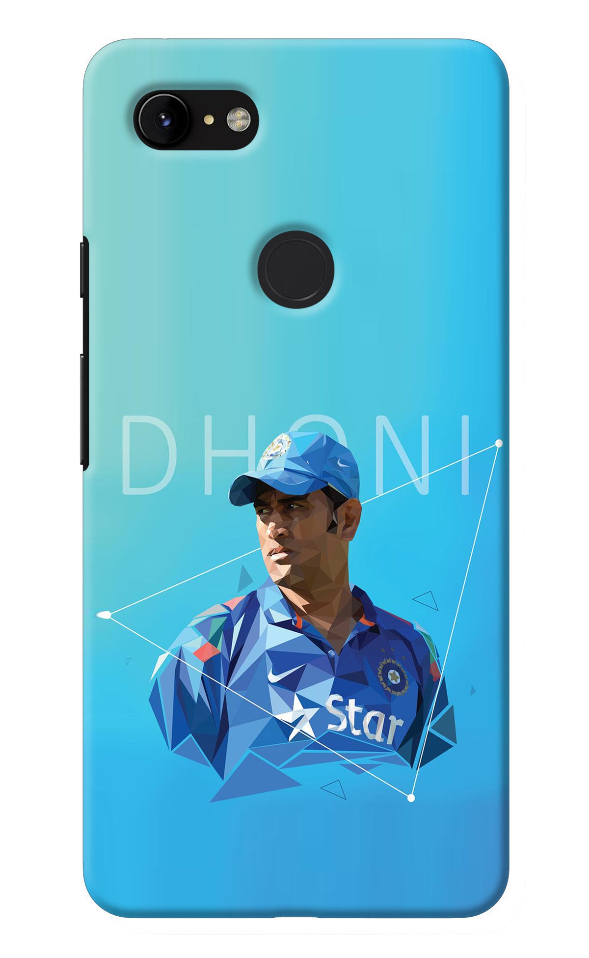 Dhoni Artwork Google Pixel 3 XL Back Cover