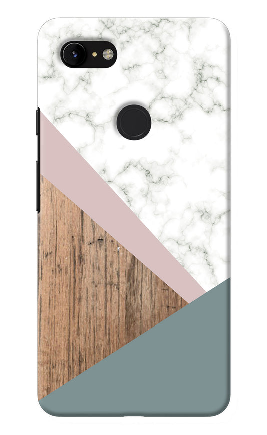 Marble wood Abstract Google Pixel 3 XL Back Cover