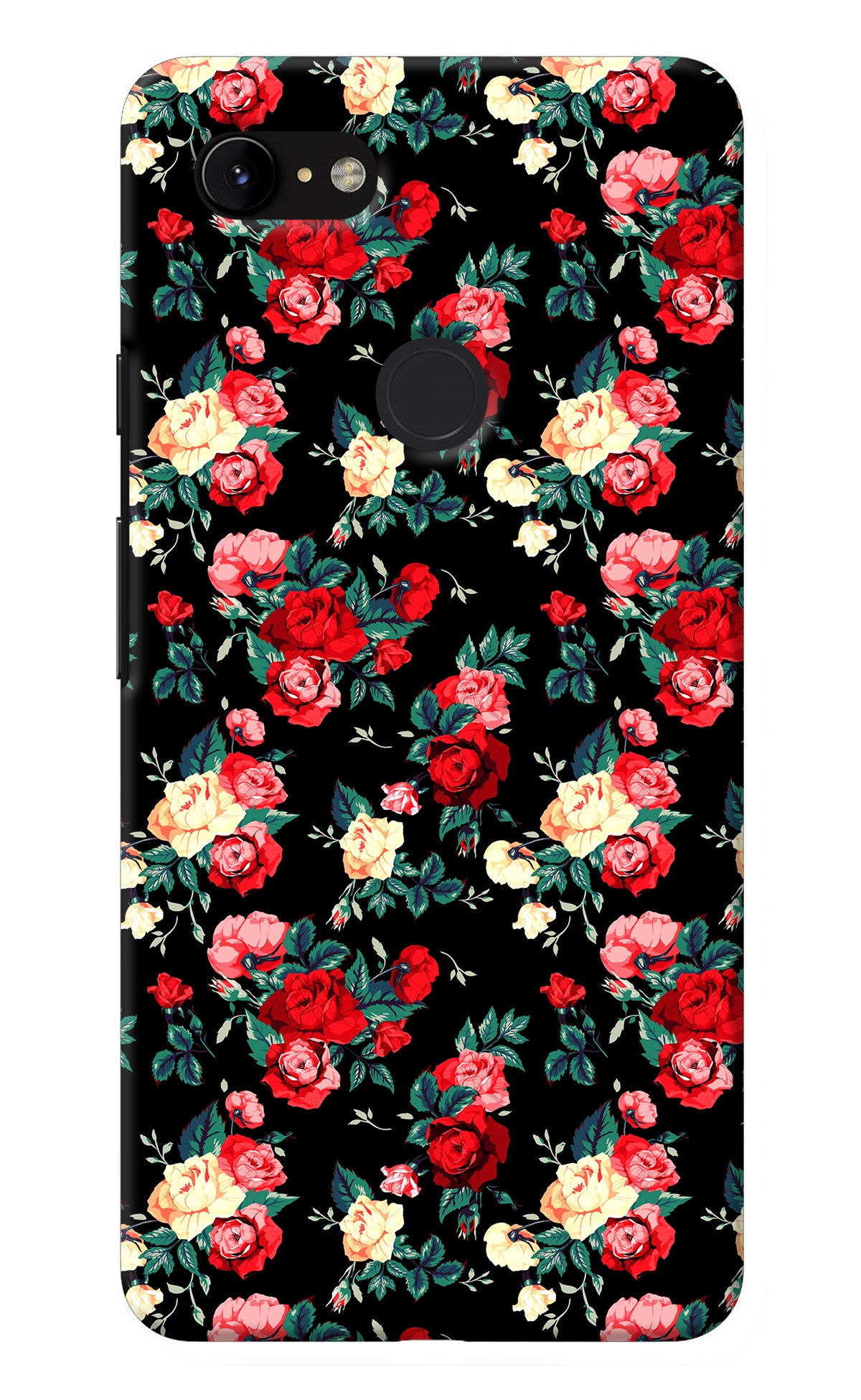 Rose Pattern Google Pixel 3 XL Back Cover