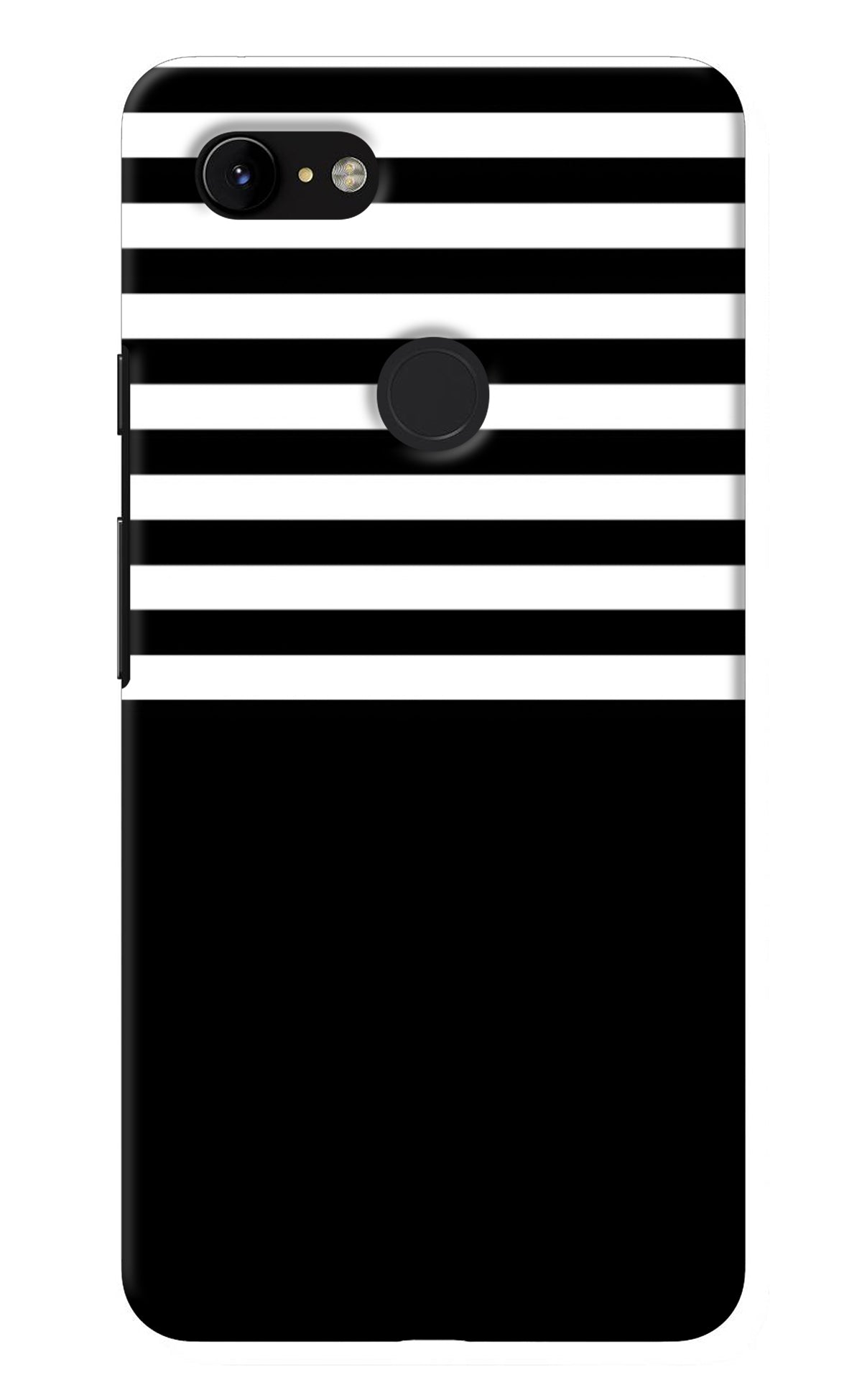 Black and White Print Google Pixel 3 XL Back Cover