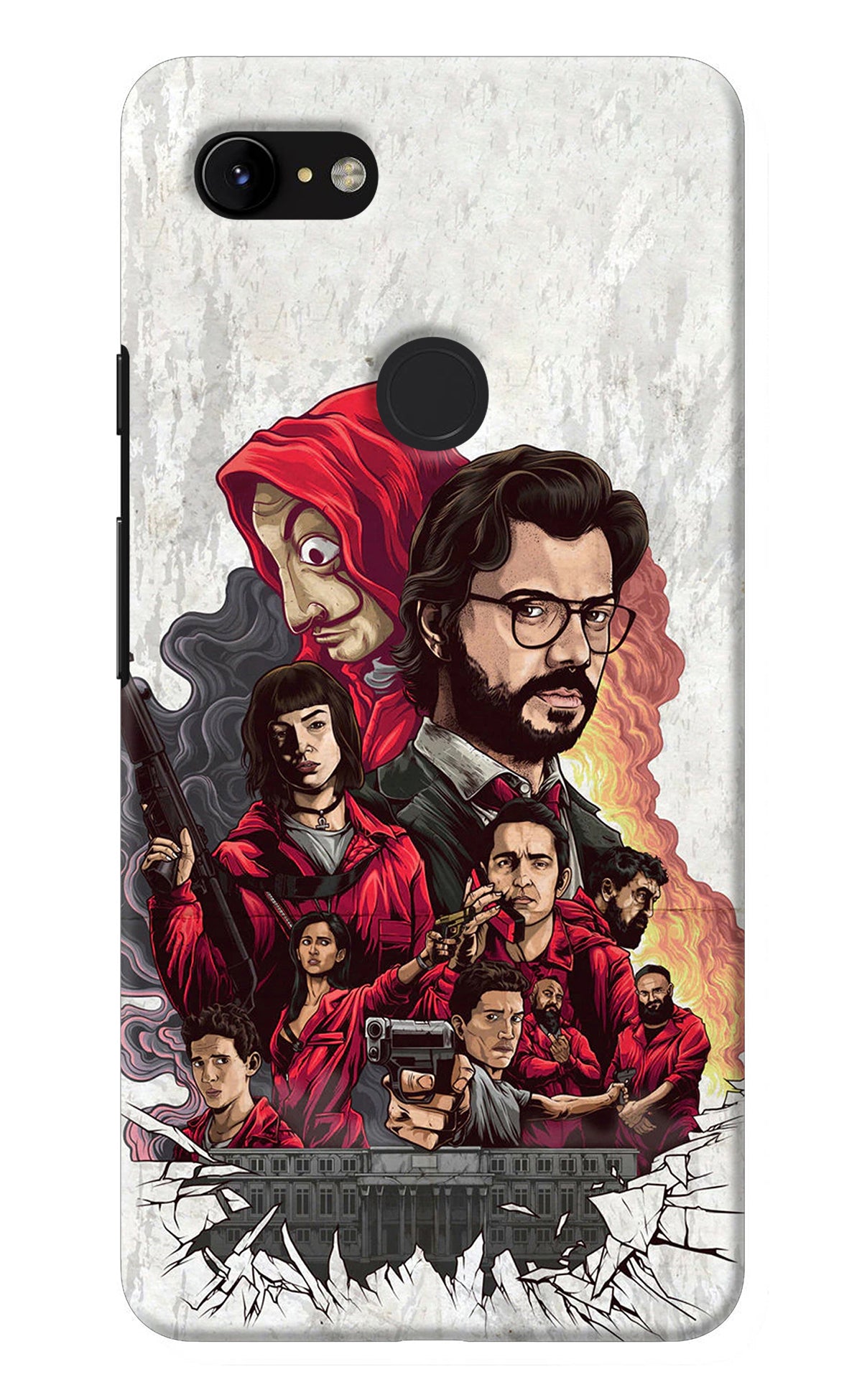 Money Heist Artwork Google Pixel 3 XL Back Cover