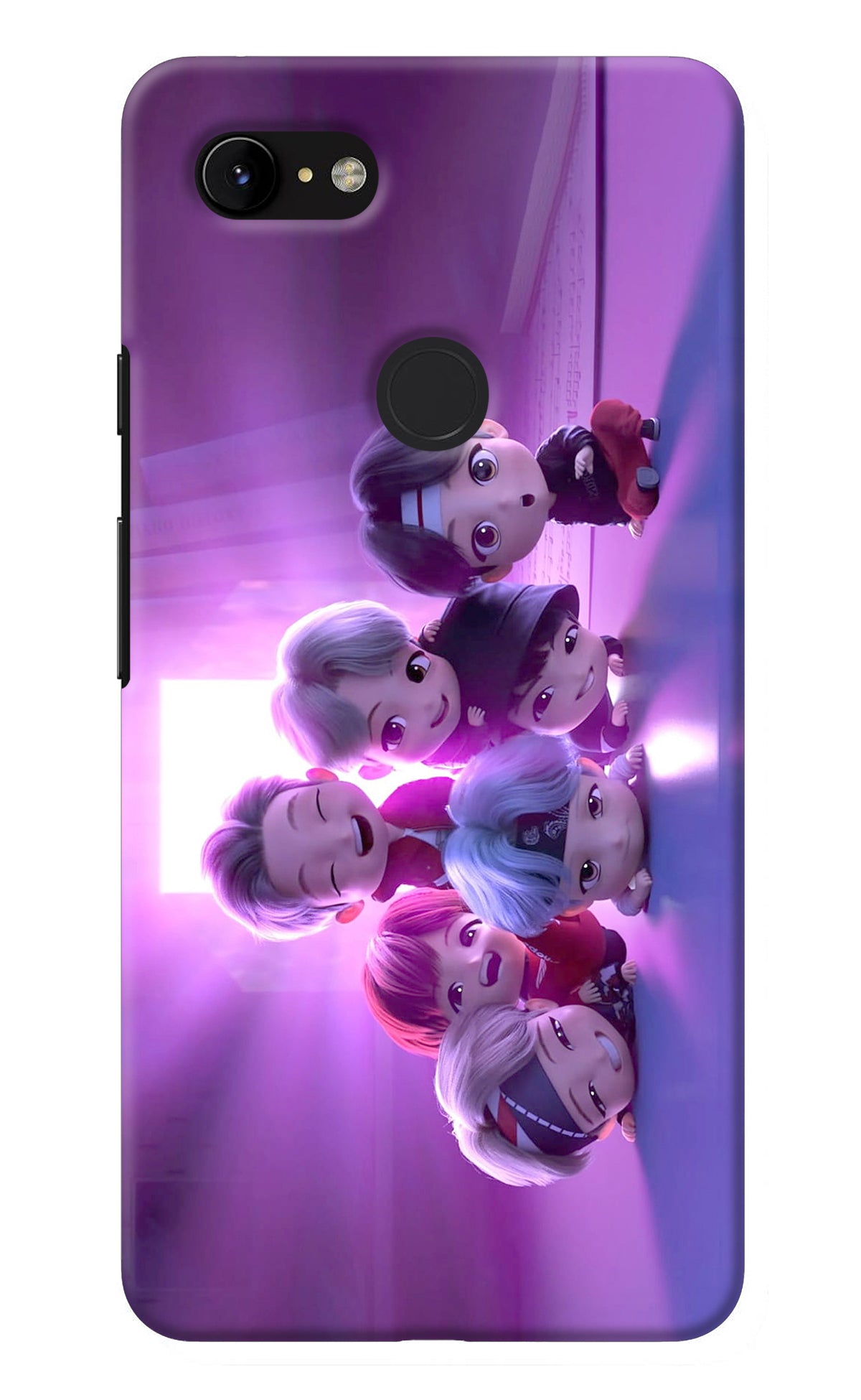 BTS Chibi Google Pixel 3 XL Back Cover