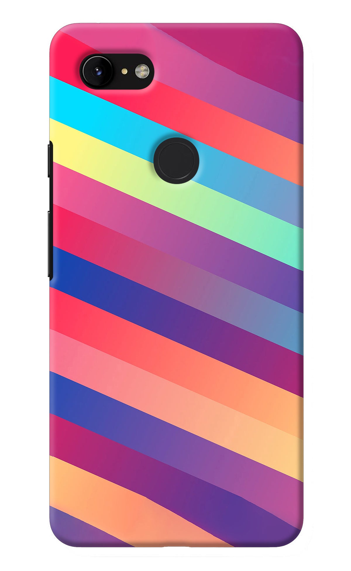 Stripes color Google Pixel 3 XL Back Cover