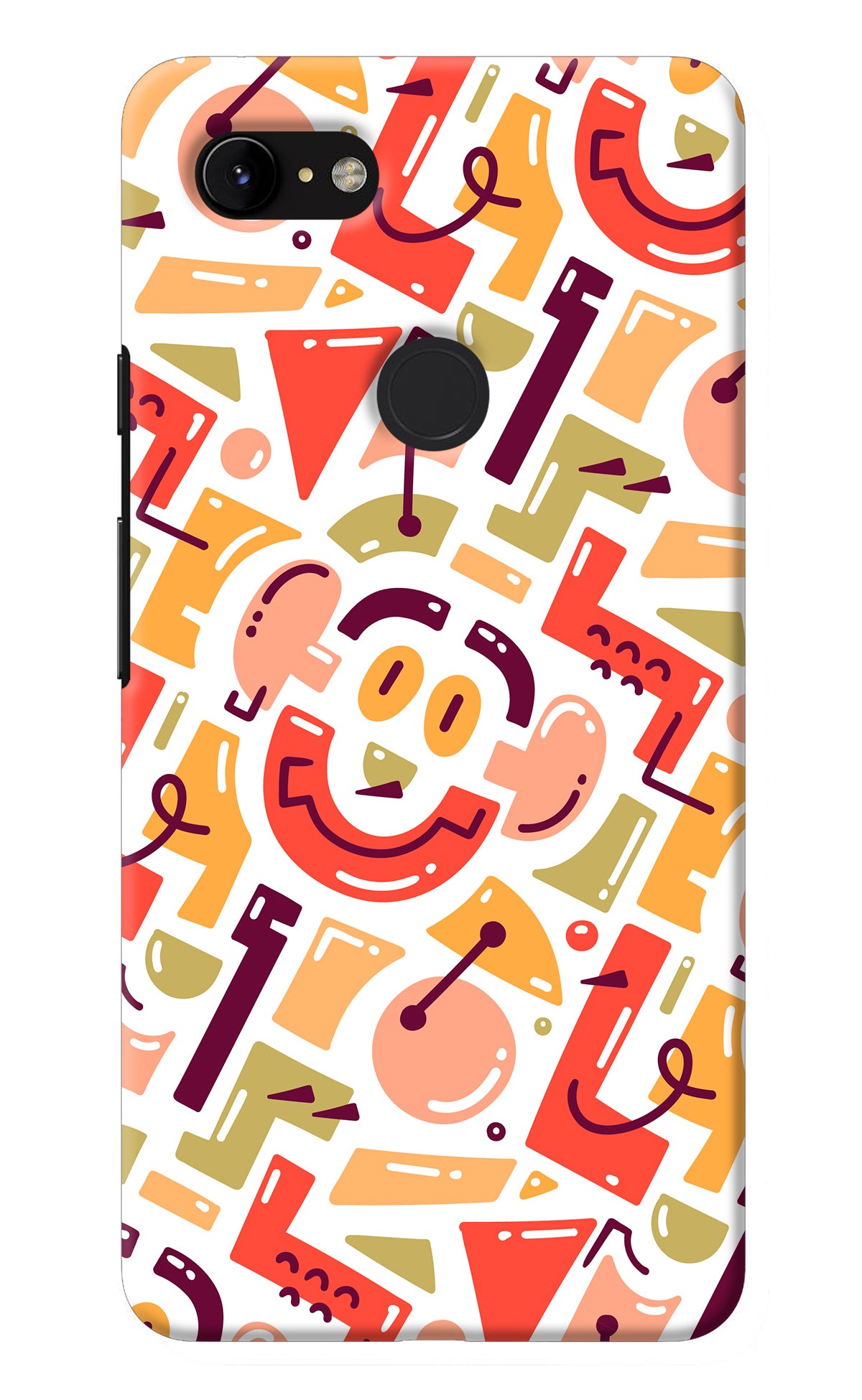 Doodle Pattern Google Pixel 3 XL Back Cover