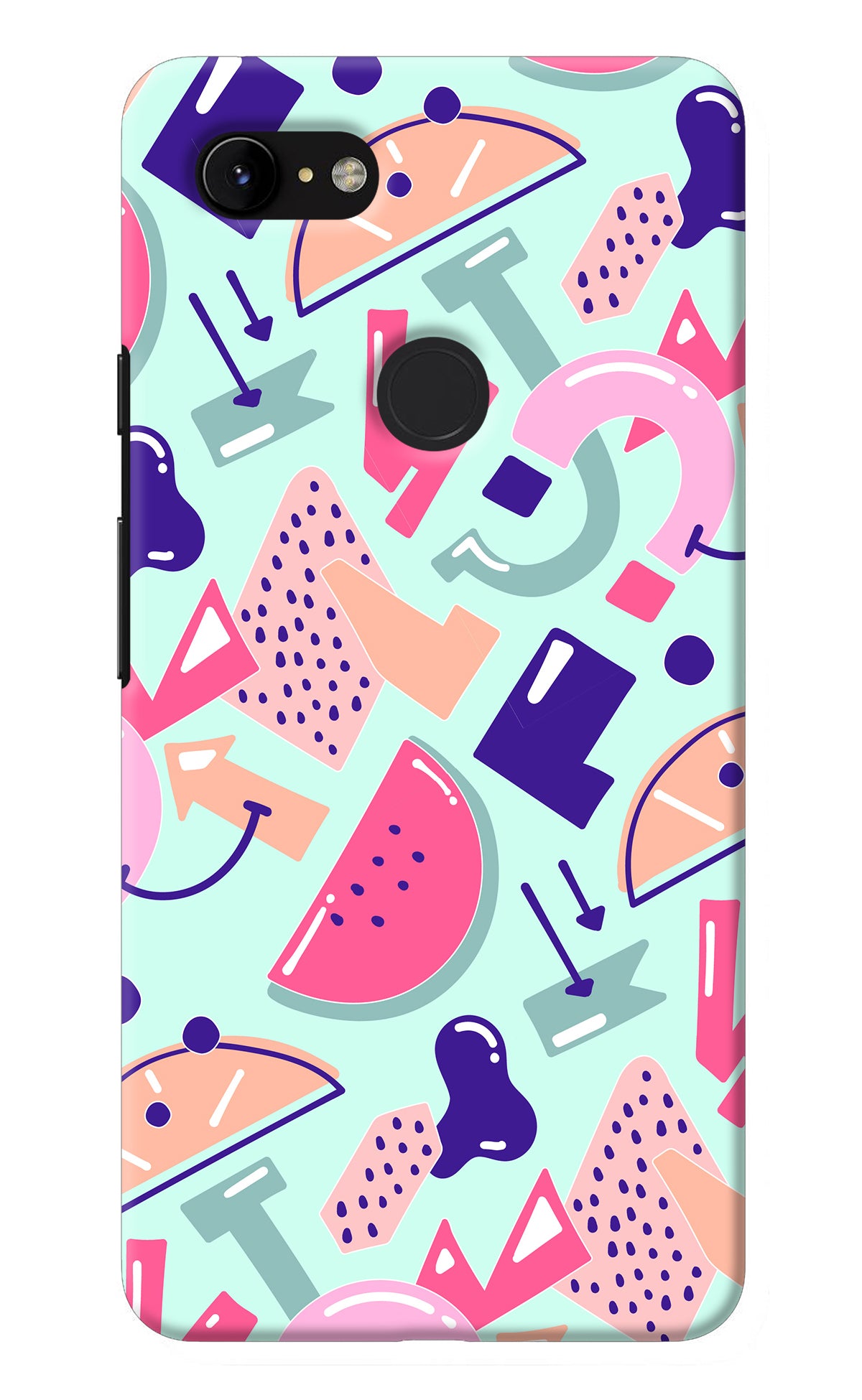 Doodle Pattern Google Pixel 3 XL Back Cover