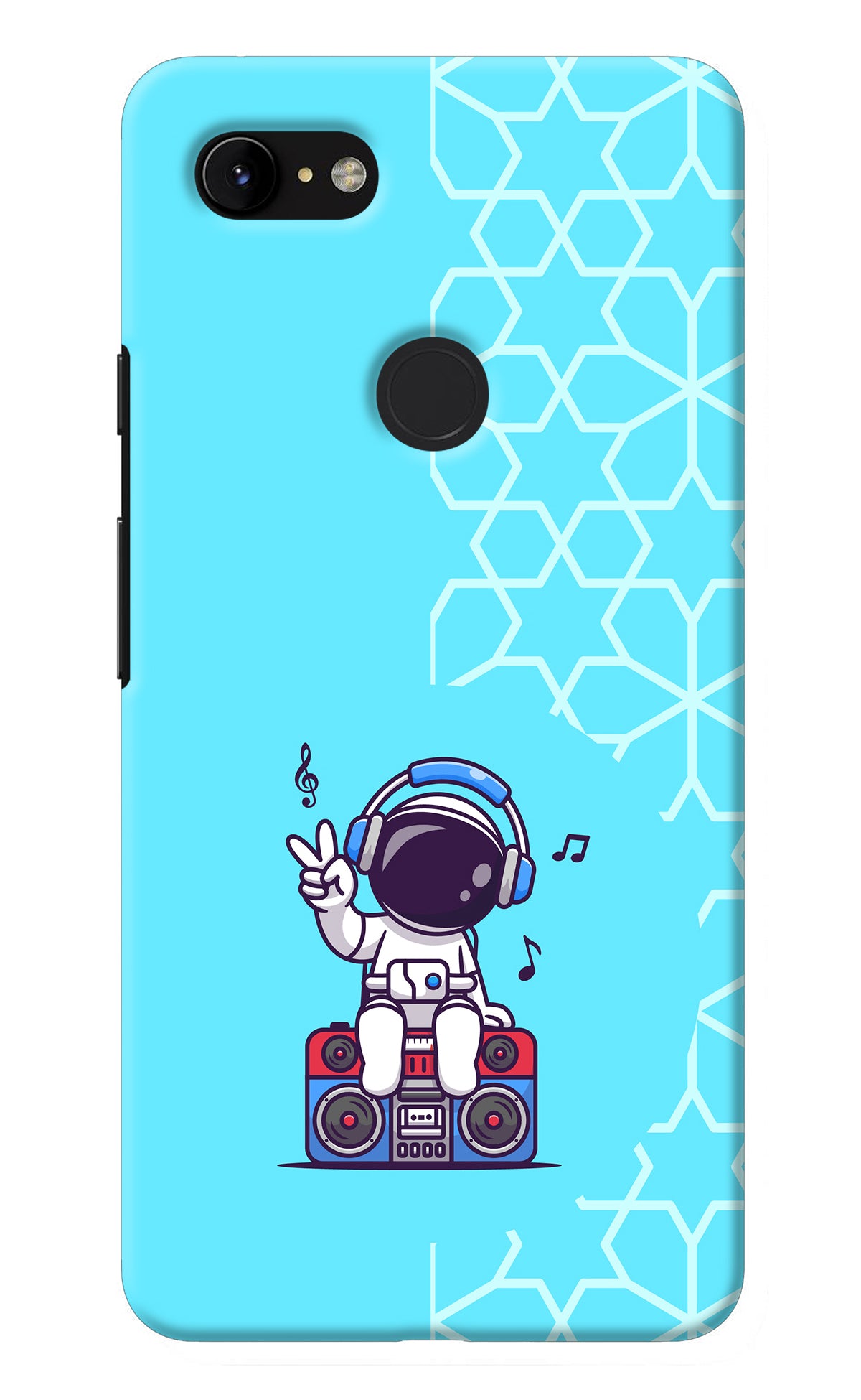 Cute Astronaut Chilling Google Pixel 3 XL Back Cover