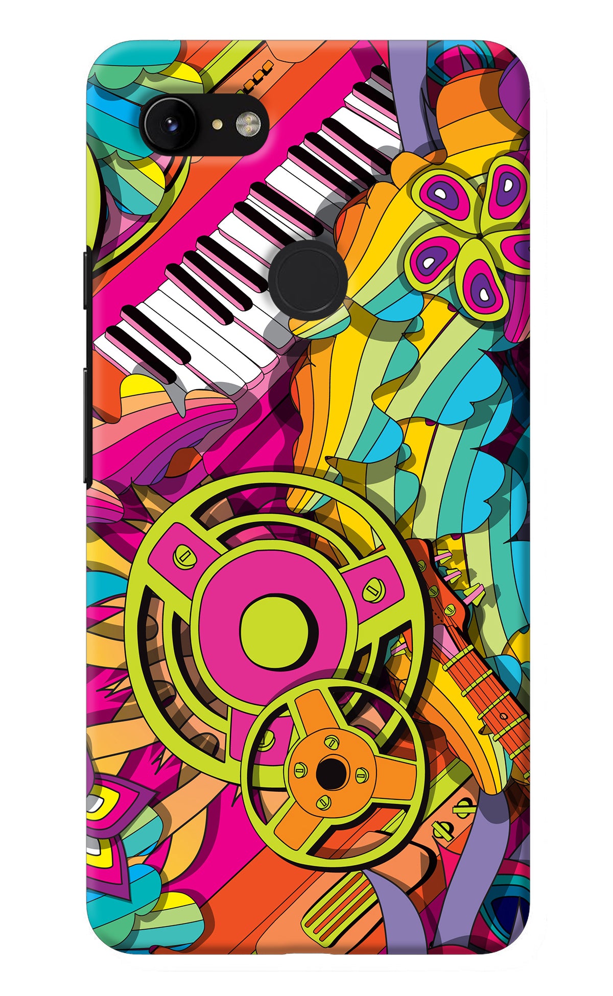 Music Doodle Google Pixel 3 XL Back Cover