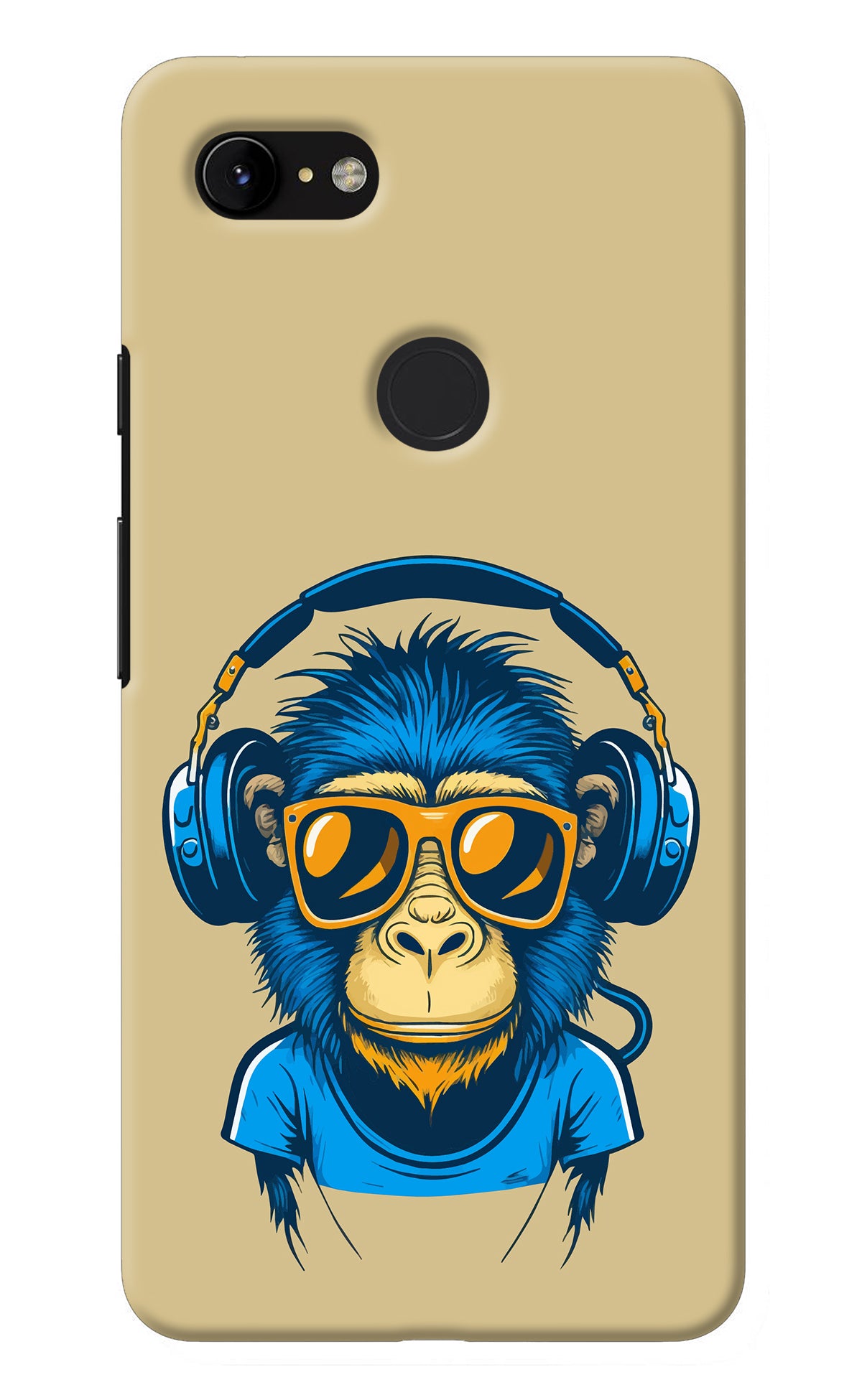 Monkey Headphone Google Pixel 3 XL Back Cover