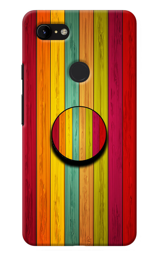 Multicolor Wooden Google Pixel 3 XL Pop Case