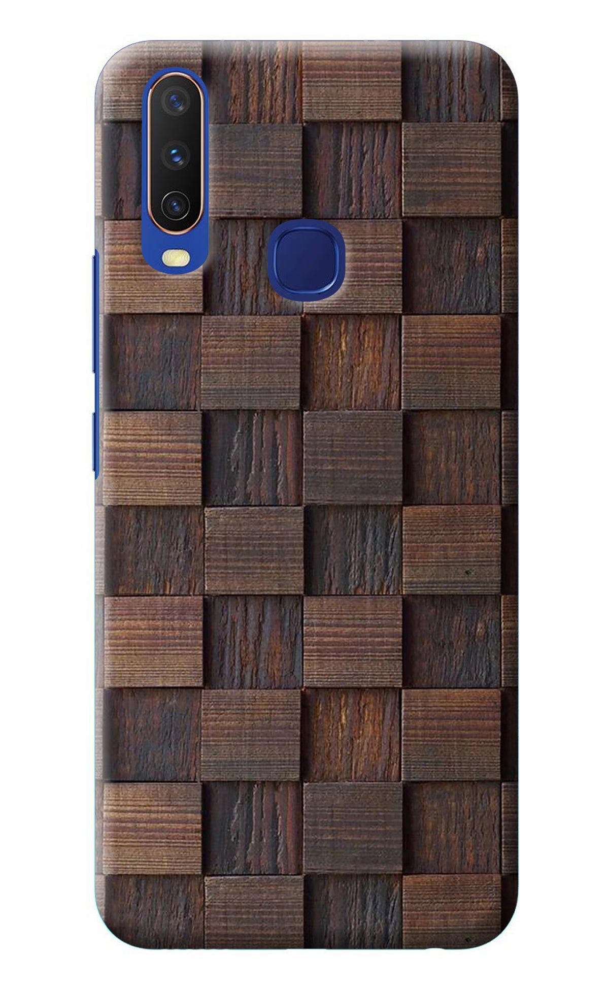 Wooden Cube Design Vivo Y11/Y12/U10 Back Cover